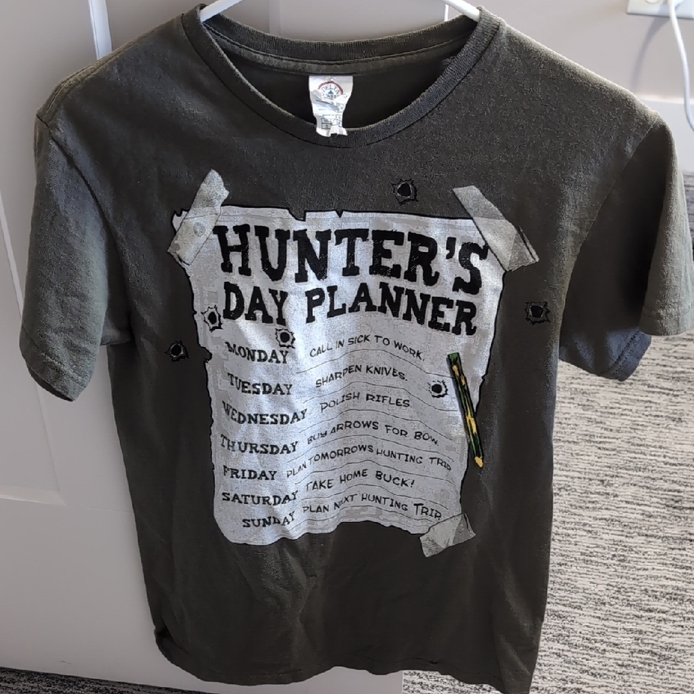 Hunter's Day Planner Men's T-Shirt - Green
